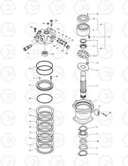 4140 SWING MOTOR TXC340LC-2, Doosan