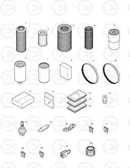 5110 SPARE PARTS TXC340LC-2, Doosan