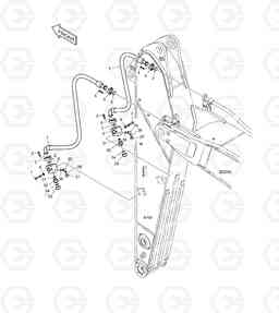 6590 ARM PIPING - ONE & TWO WAY(ARM 2.6m) TXC340LC-2, Doosan