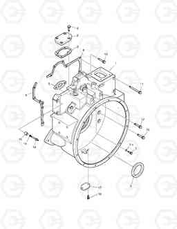 002 FLYWHEEL HOUSING DX520LC, Doosan