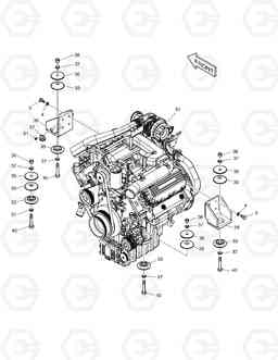 1120 ENGINE MOUNTING DX520LC, Doosan