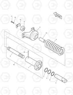 2140 TRACK SPRING DX520LC, Doosan