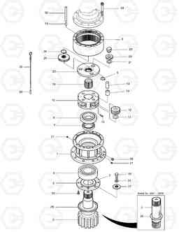 4150 SWING REDUCTION GEAR DX520LC, Doosan