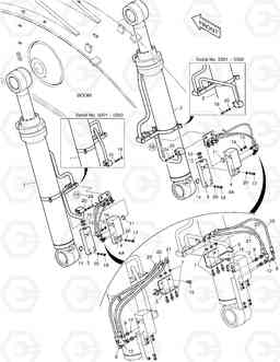 6430 BOOM PIPING-LOCK VALVE DX520LC, Doosan