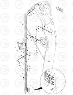 6990 LUBRICATION PIPING - ARM 3.98m DX520LC, Doosan