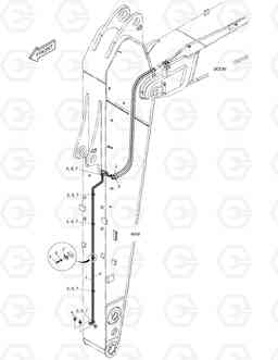 7010 ARM PIPING - QUICK FIT(ARM 3.98m) DX520LC, Doosan