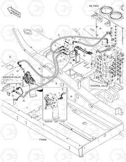 7120 PILOT PIPING - REMOVAL C/W+TWO PUMP DX520LC, Doosan