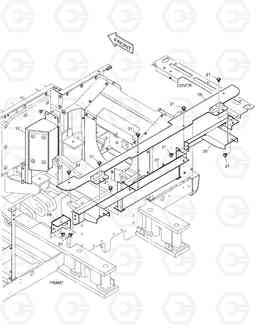 7140 SUPPORT & BAFFLE - REMOVAL C/W DX520LC, Doosan