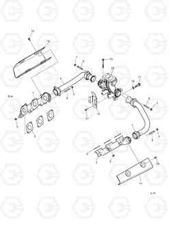 014 EXHAUST MANIFOLD TXC480LC-2, Doosan