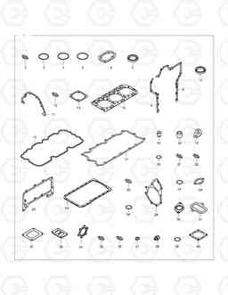 029 OVER HAUL GASKET KIT - ALL TXC480LC-2, Doosan