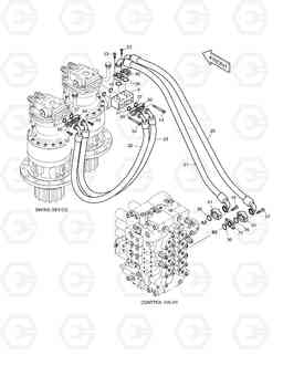 1300 MAIN PIPING(4) - SWING TXC480LC-2, Doosan