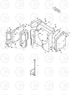 1630 BAFFLE TXC480LC-2, Doosan