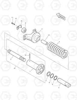 2140 TRACK SPRING TXC480LC-2, Doosan