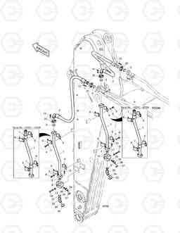 6190 ARM PIPING - ONE & TWO WAY (ARM 3.35m) TXC480LC-2, Doosan