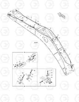 6490 BOOM PIPING-ROTATING TXC480LC-2, Doosan