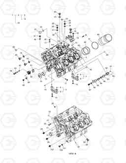 001 CYLINDER BLOCK TXC520LC-2, Doosan