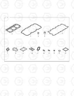 028 OVER HAUL GASKET KIT - TOP TXC520LC-2, Doosan