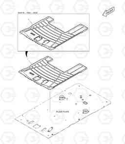 6640 FLOOR MAT-ROTATING TXC520LC-2, Doosan