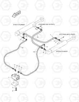 1170 STEER PIPING TXL250-1.5, Doosan