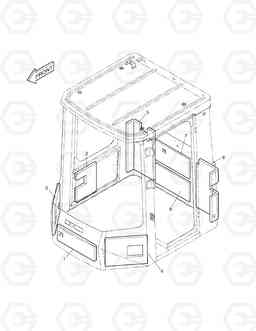 1290 ACOUSTIC FOAM - CABIN TXL250-1.5, Doosan