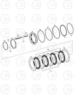 3400 BRAKE - REAR AXLE TXL250-1.5, Doosan