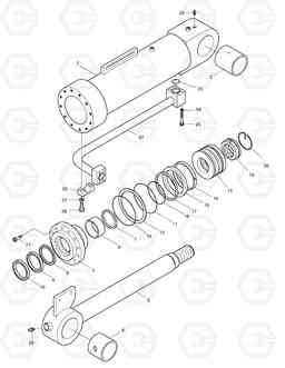 3510 BUCKET CYLINDER TXL250-1.5, Doosan