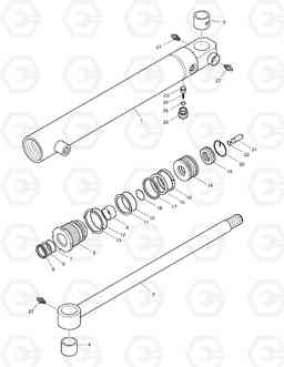 3530 STEERING CYLINDER TXL250-1.5, Doosan