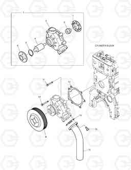 024 WATER PUMP DX210W, Doosan