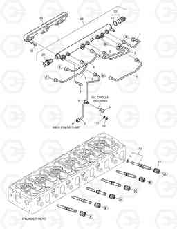 029 INJECTION PIPE DX210W, Doosan