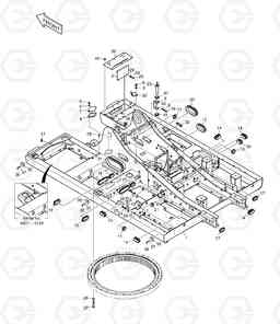 1100 MAIN FRAME DX210W, Doosan