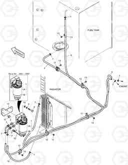 1200 FUEL PIPING DX210W, Doosan