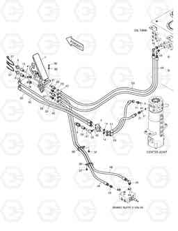 1450 BRAKE PIPING(1) DX210W, Doosan