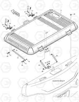 1760 ENGINE COVER DX210W, Doosan