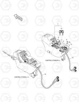 1850 ELECTRIC PARTS - CONTROL STAND DX210W, Doosan