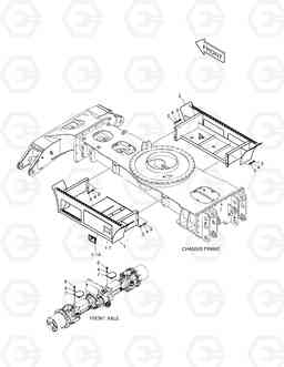 2150 CHASSIS COMPONENTS (2) DX210W, Doosan