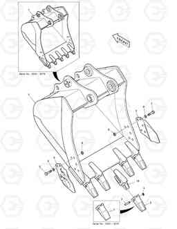 3120 BUCKET - 0.76m³ DX210W, Doosan