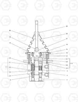 4270 REMOTE CONTROL VALVE - DOZER DX210W, Doosan