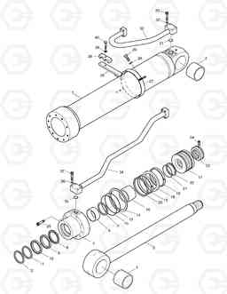 4310 BOOM CYLINDER - R.H. DX210W, Doosan