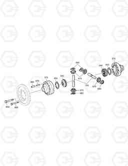 4590 DIFFERENTIAL GEAR - FRONT AXLE DX210W, Doosan