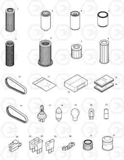 5110 SPARE PARTS DX210W, Doosan