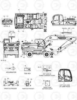 5160 DECAL - EXPORT DX210W, Doosan