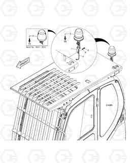 6370 ROTATING BEACON - WITH FOGS DX210W, Doosan