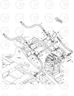 6420 MAIN PIPING - TWO WAY DX210W, Doosan