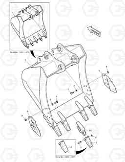 6850 BUCKET - 0.92m³ DX210W, Doosan