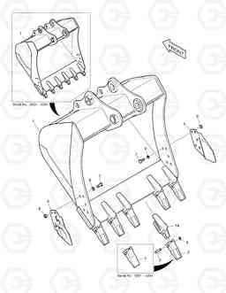 6870 BUCKET - 1.1m³ DX210W, Doosan