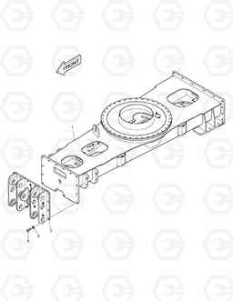 6940 CHASSIS FRAME - DOZER & OUTRIGGER DX210W, Doosan