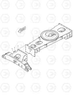 7020 CHASSIS FRAME - 4 OUTRIGGER DX210W, Doosan