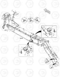 7230 WORKING LAMP - ARTI. BOOM DX210W, Doosan