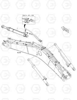 7280 BOOM PIPING - ARM 2.0m DX210W, Doosan