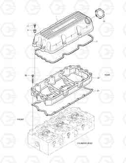 007 CYLINDER HEAD COVER TXC420LC-2, Doosan